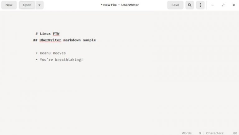 Uberwriter Uber Cool Markdown Editor For Linux