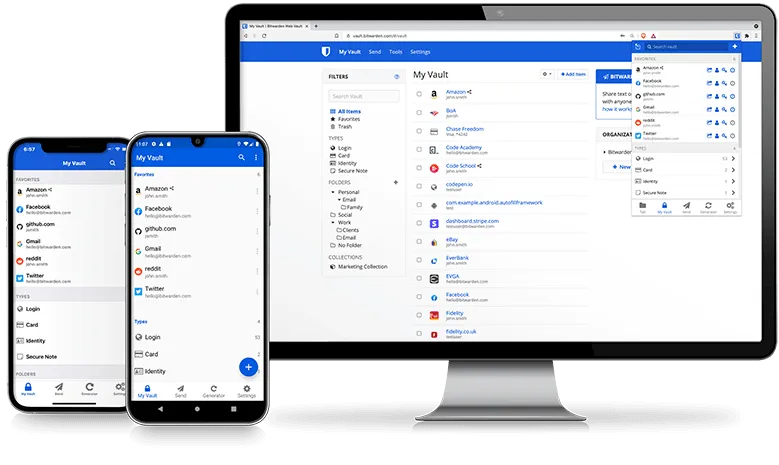 bitwarden screenshots