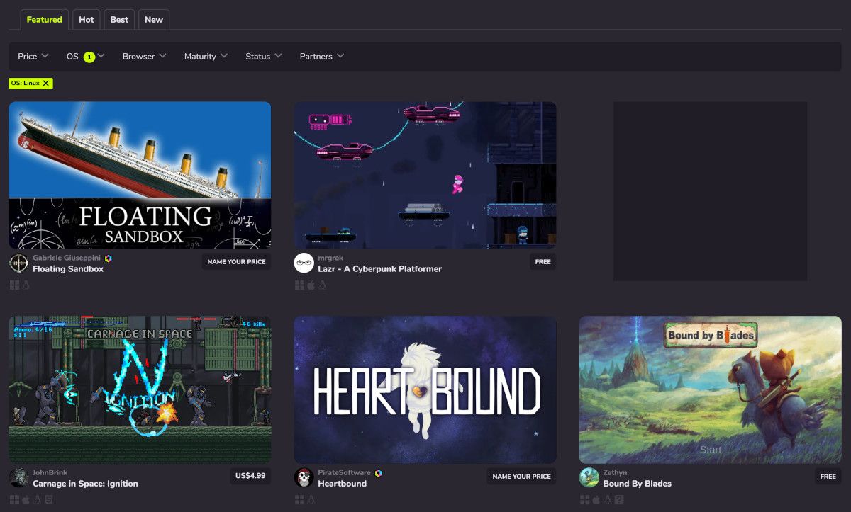 Linux Games available for Free