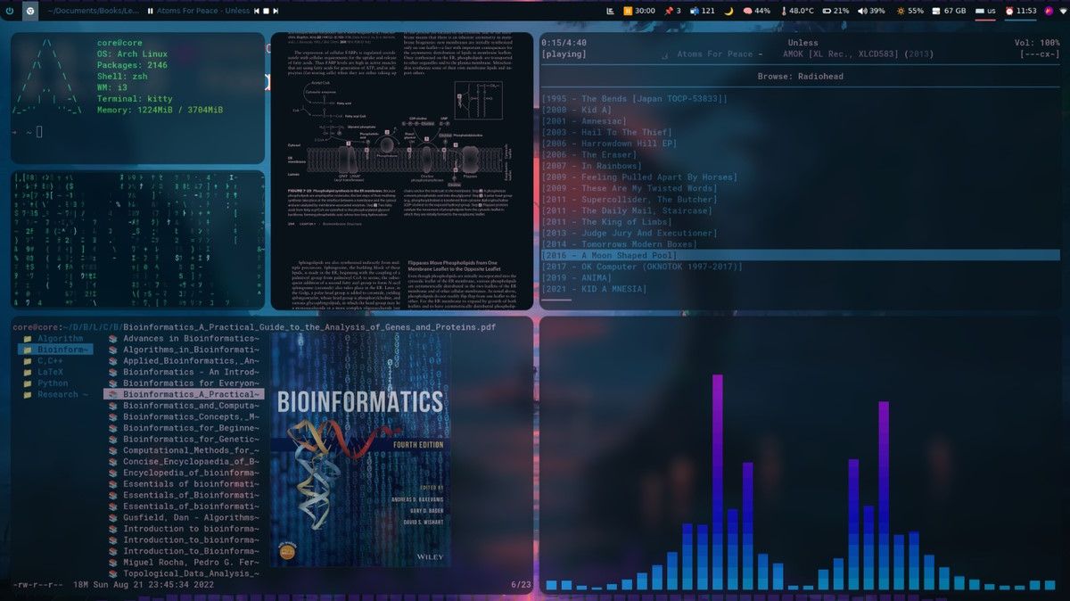 customized desktop i3 screenshot