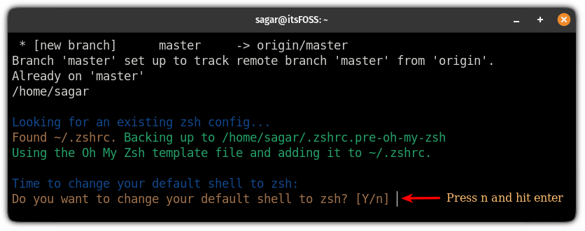 install oh my zsh on ubuntu