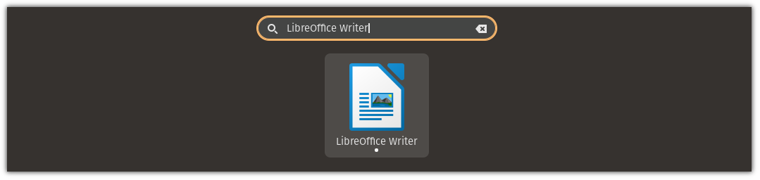 open LibreOffice Writer in Linux