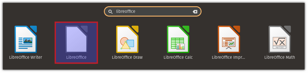 LibreOffice dans Ubuntu