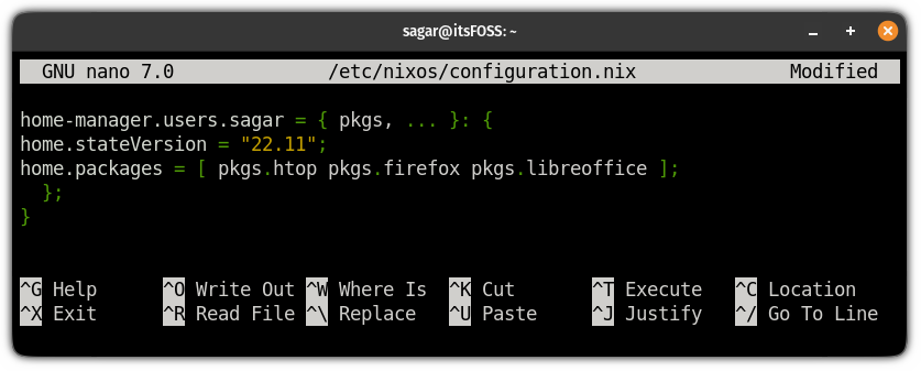 install multiple packages in home-manager as a NixOS module