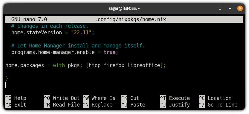 install multiple packages using home-manager on NixOS