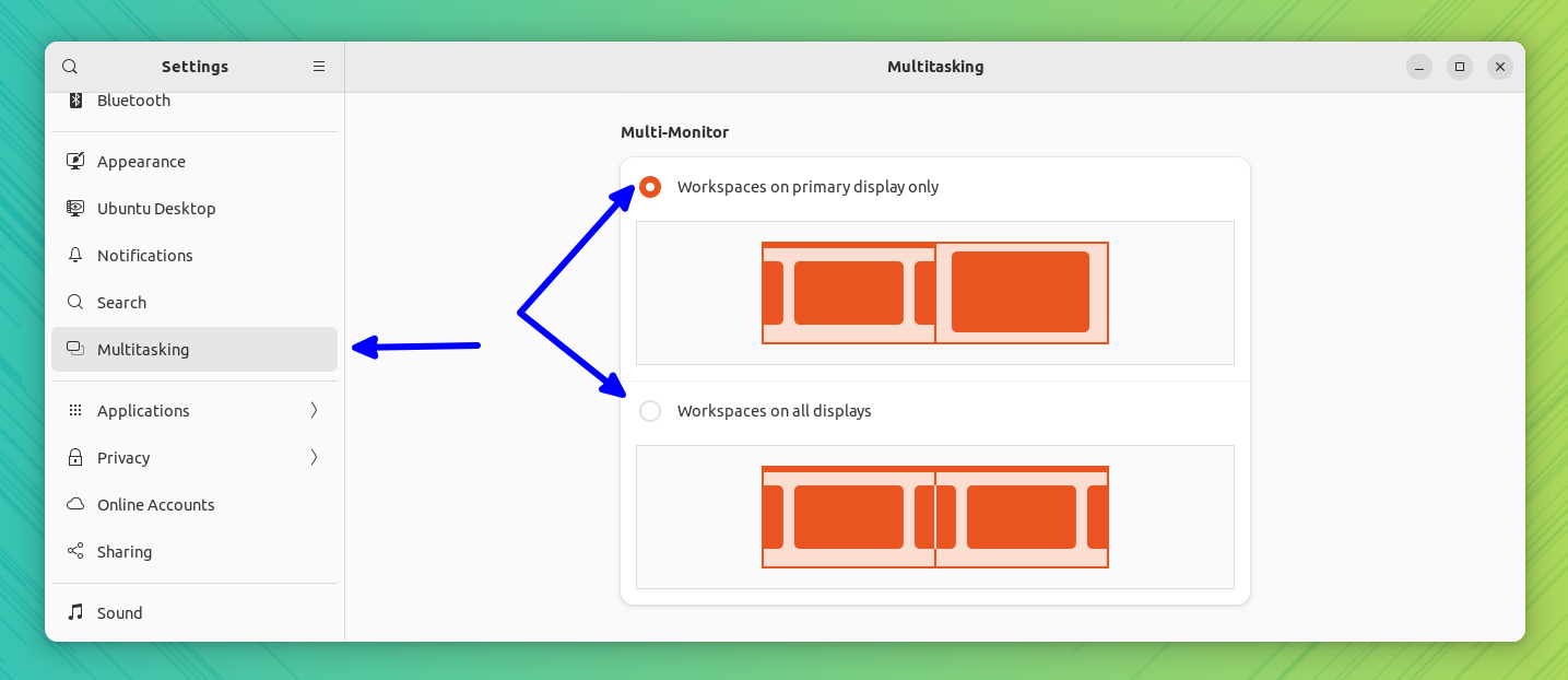 Multi-monitor feature