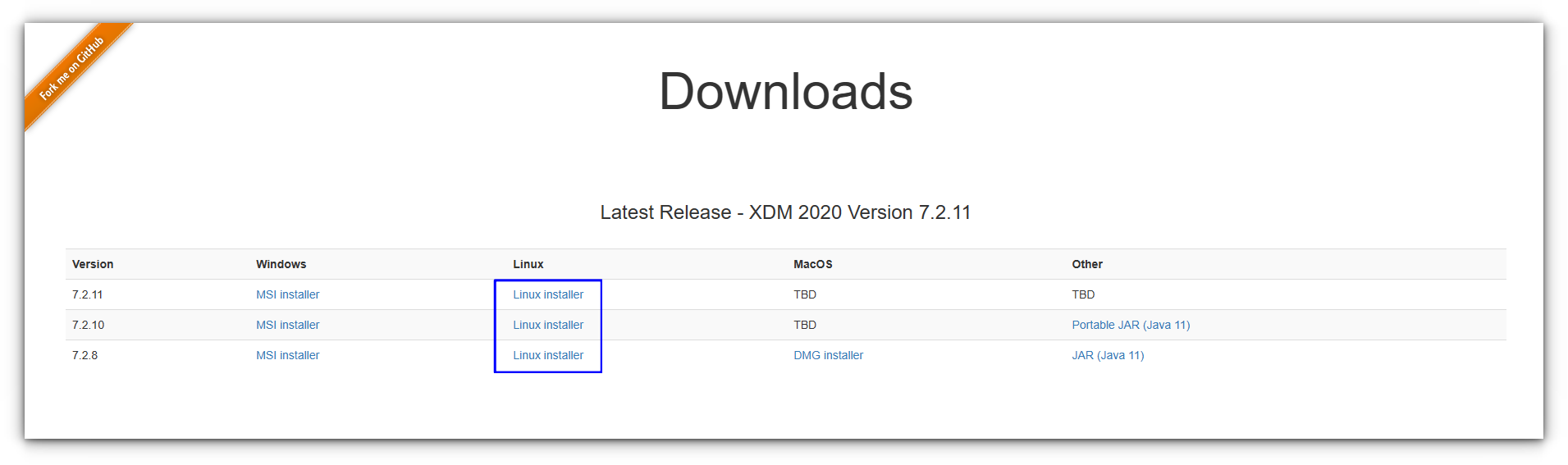 Xtreme Download Manager official download page