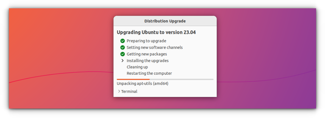 ubuntu upgrade fetching files