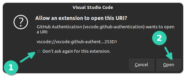 Ouverture du référentiel GitHub dans VS Code