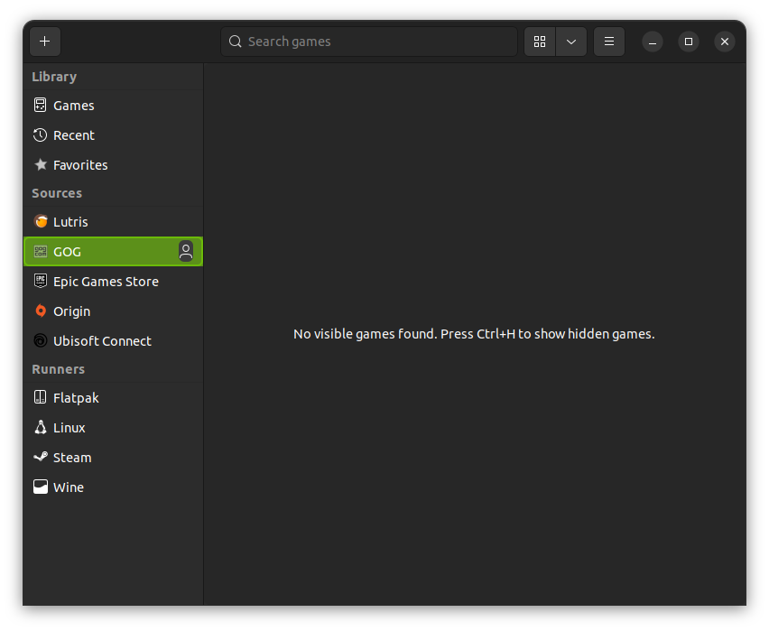 lutris game client gog source