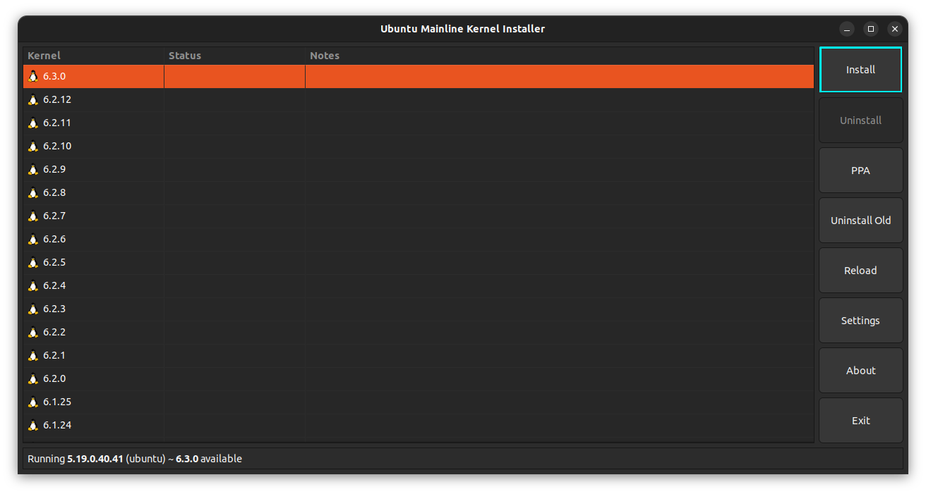 ubuntu mainline kernel installer list