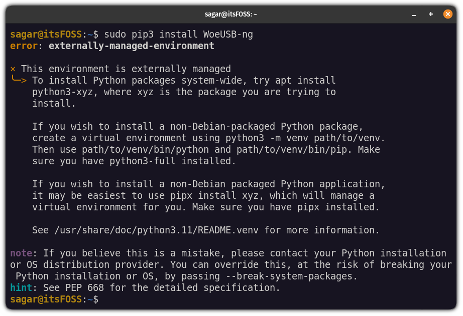 Install and Use pipx in Linux