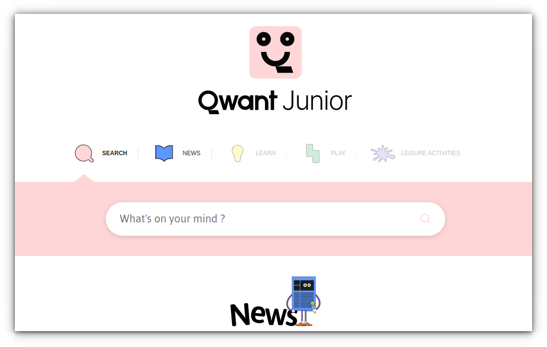 Qwant Junior Search Engine
