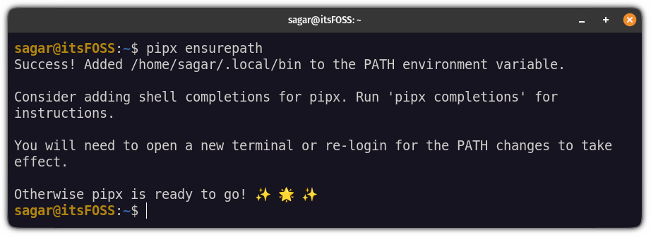 installer pipx dans ubuntu