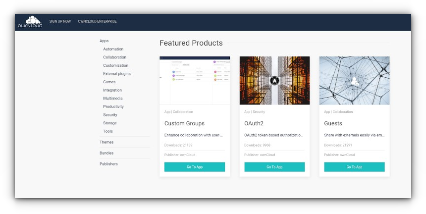 Owncloud Marketplace