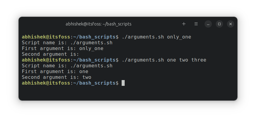 Passing fewer or more arguments to bash script