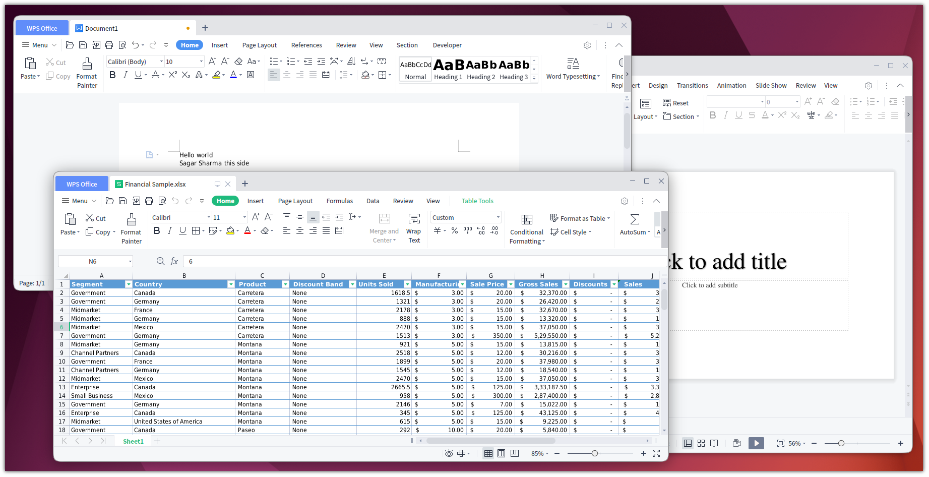 WPS Office on Linux