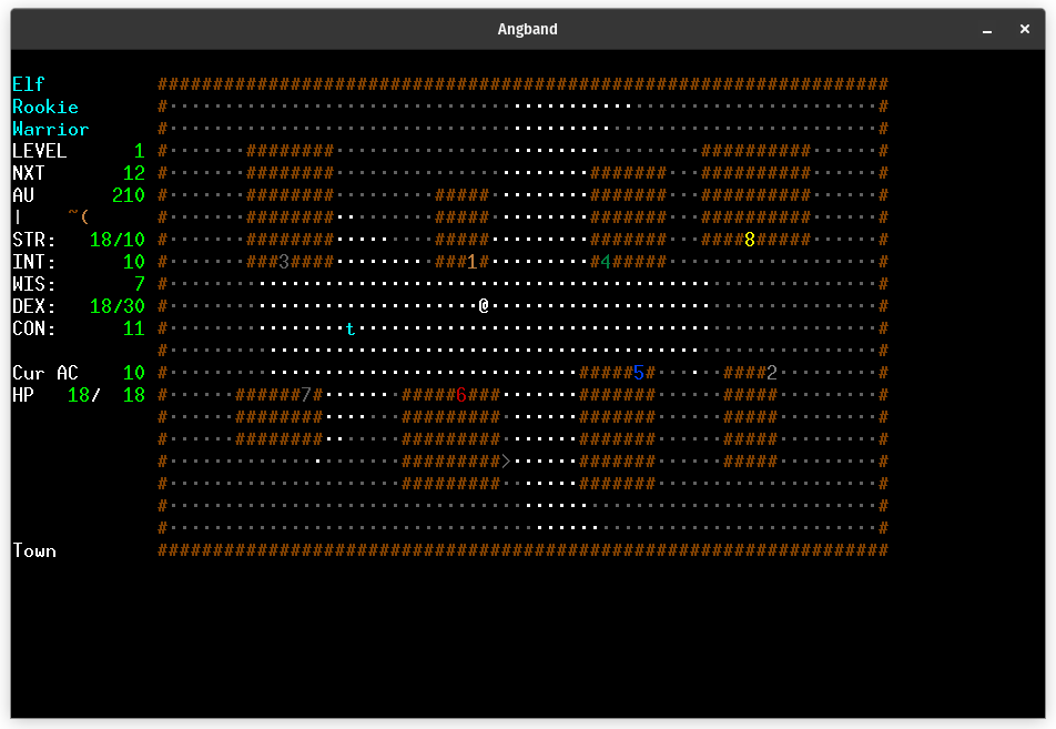 a screenshot of angband