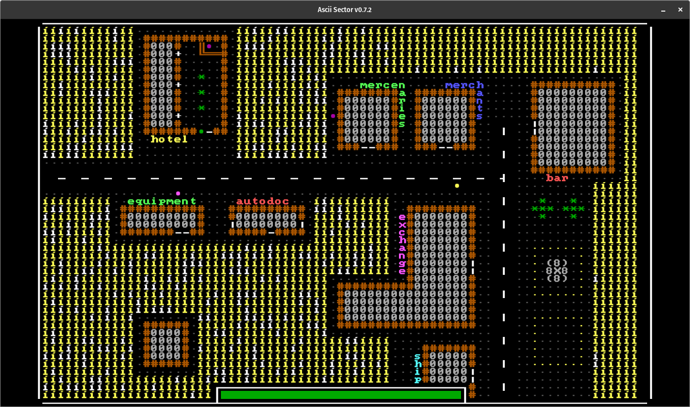 a screenshot of ascii sector