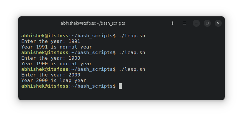 Пример за стартиране на bash скрипт с логически оператори в израза if