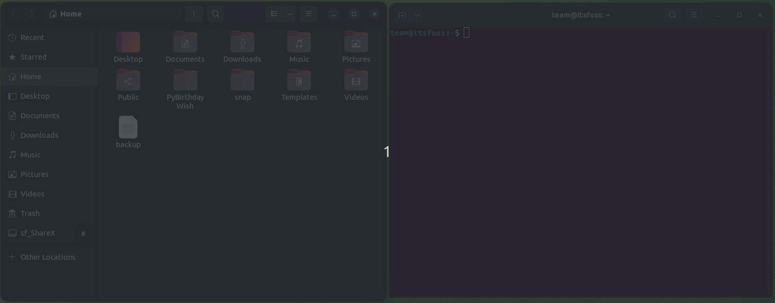 Mix and Match Terminal With Nautilus File Manager in Linux