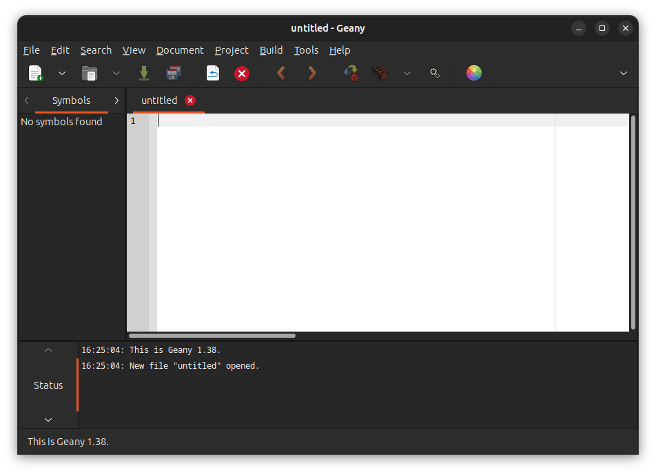 geany text editor and ide