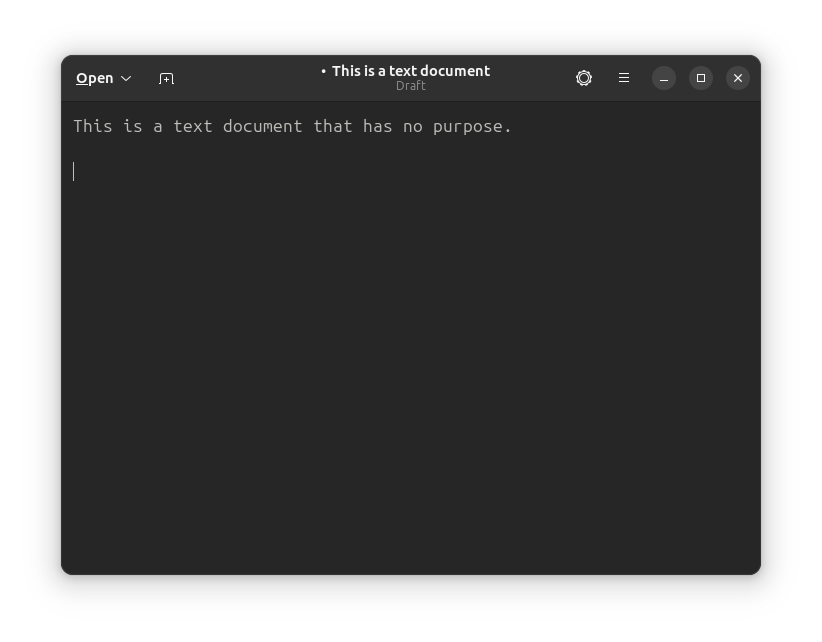 gnome text editor