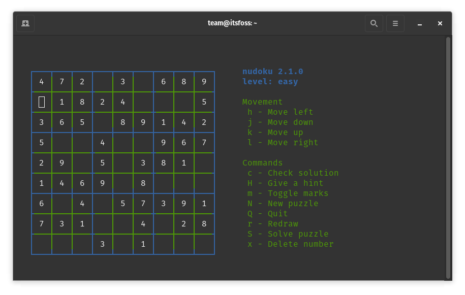 a screenshot of nudoku