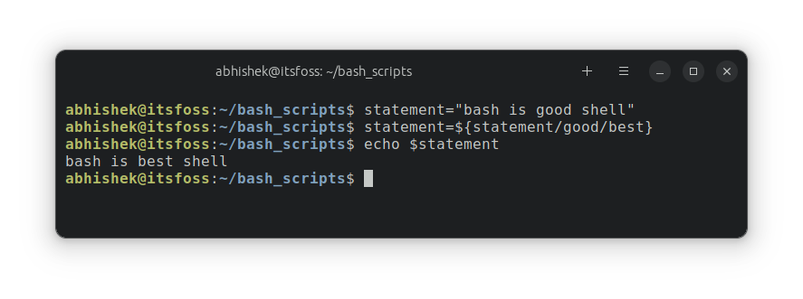 Replace substring in bash