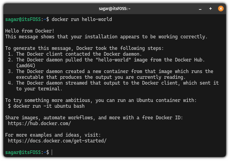 run docker images without sudo