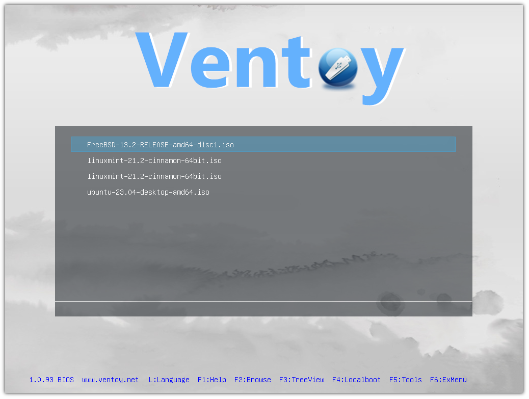 use multiple distros in one pendrive using ventoy in Ubutu linux