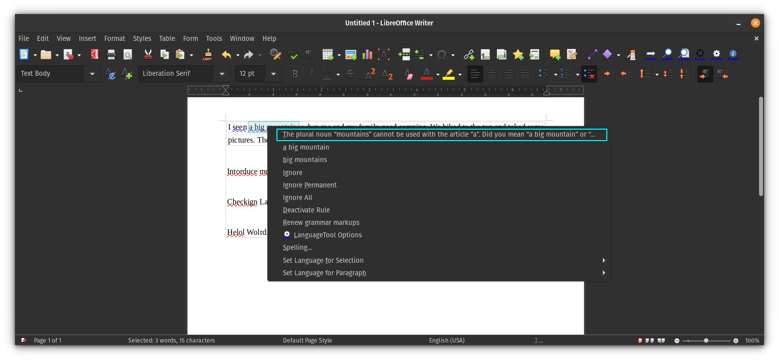 Supercharge Grammar Check In Libreoffice With Languagetool 5053