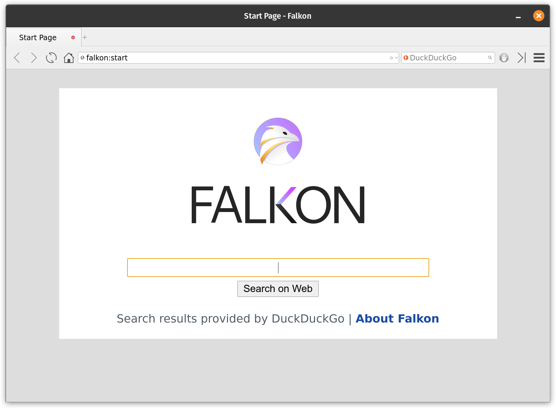 falkon screenshot