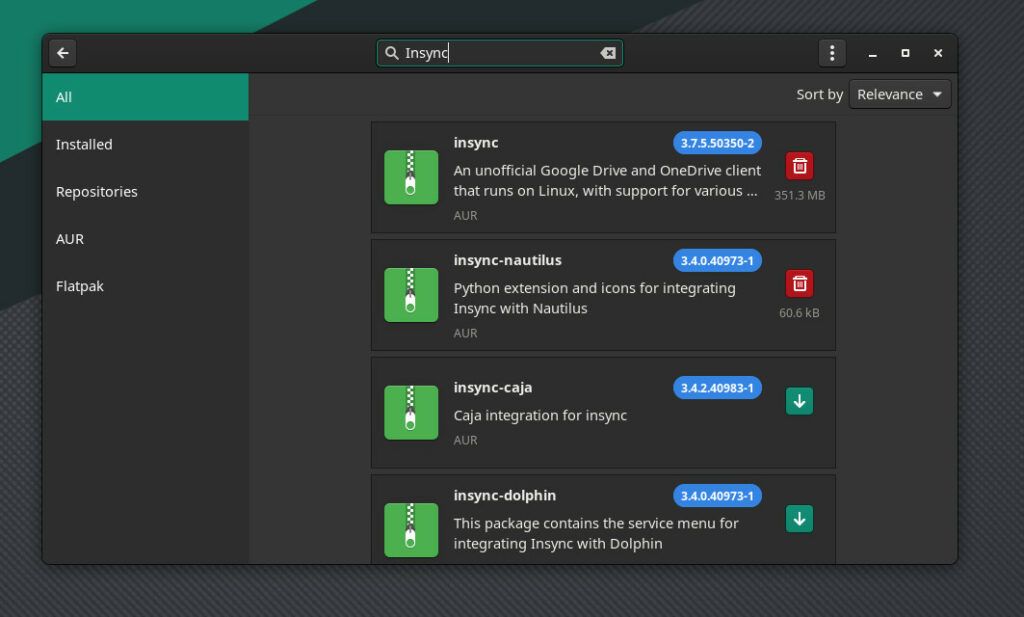 manjaro screenshot