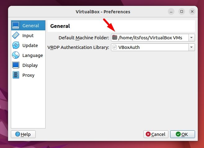 Virtual Box Preferences