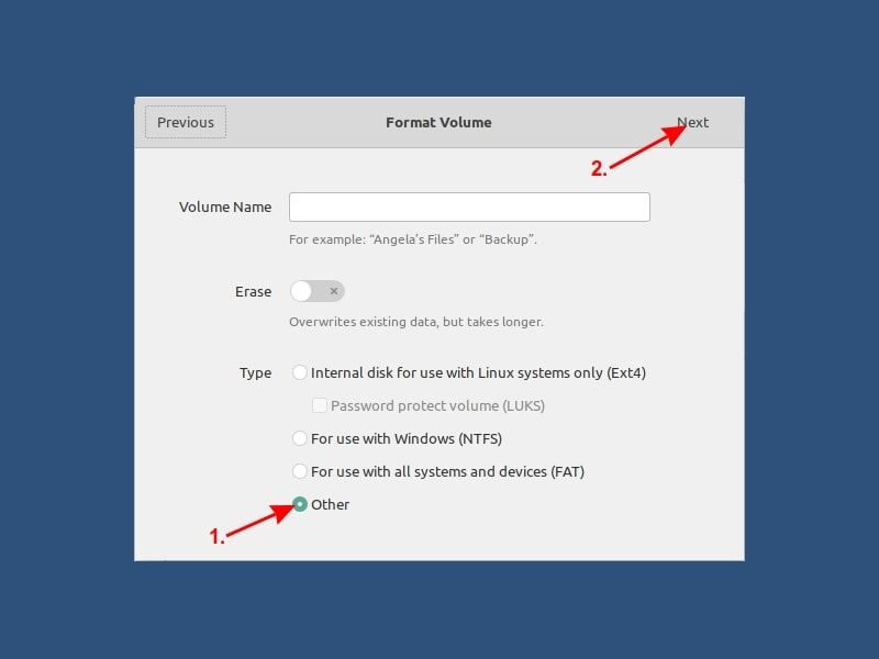 Format USB in exFAT on Linux