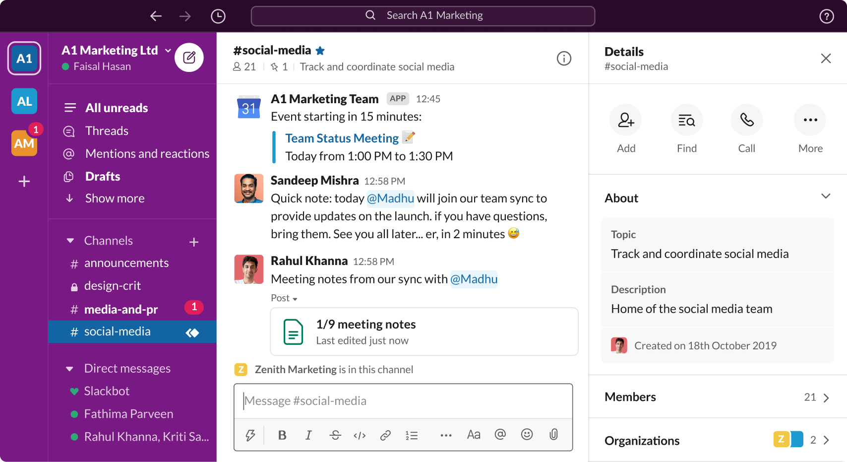 slack official screenshot