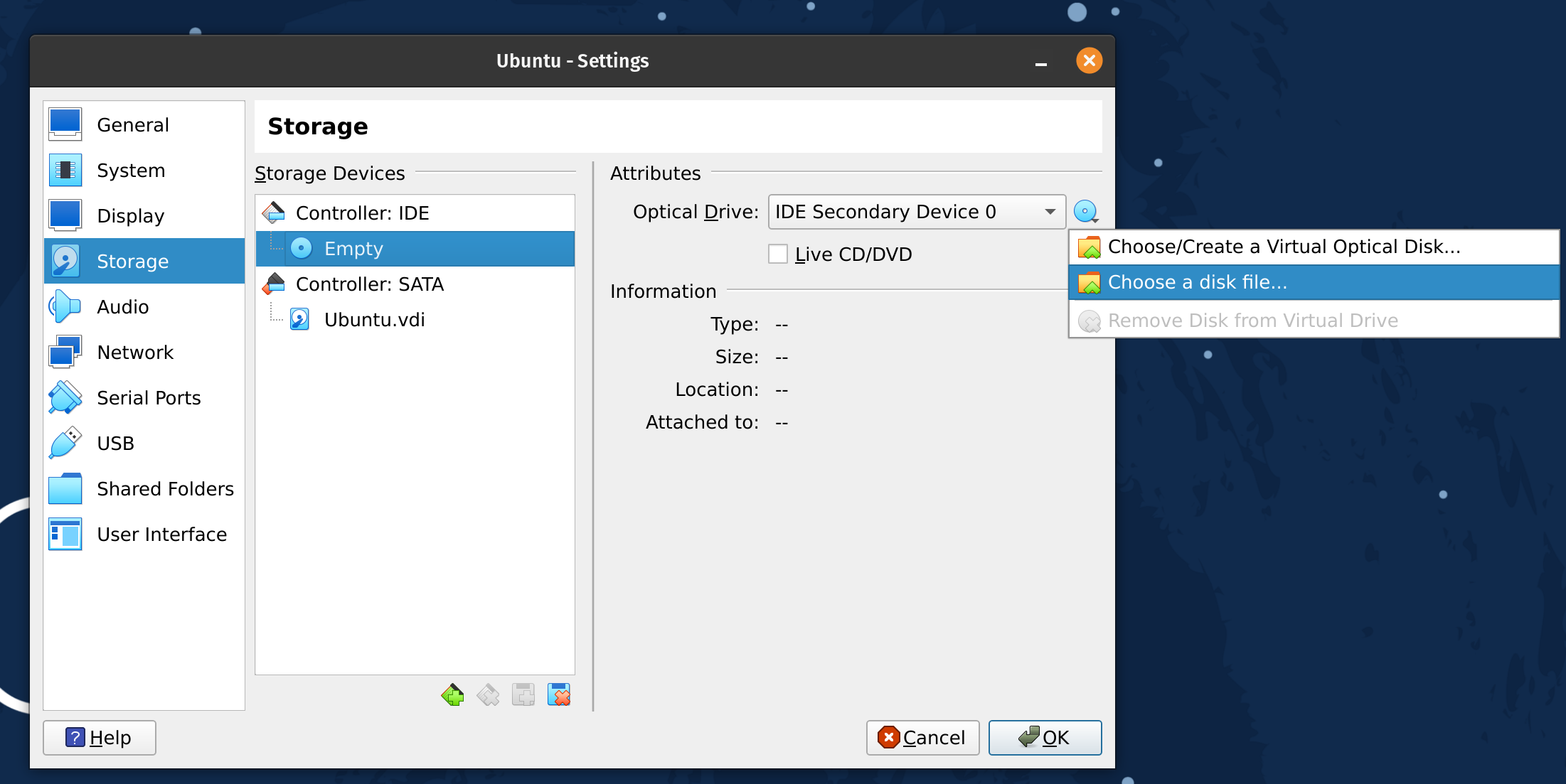 Change Configuration of Existing VirtualBox Virtual Machines