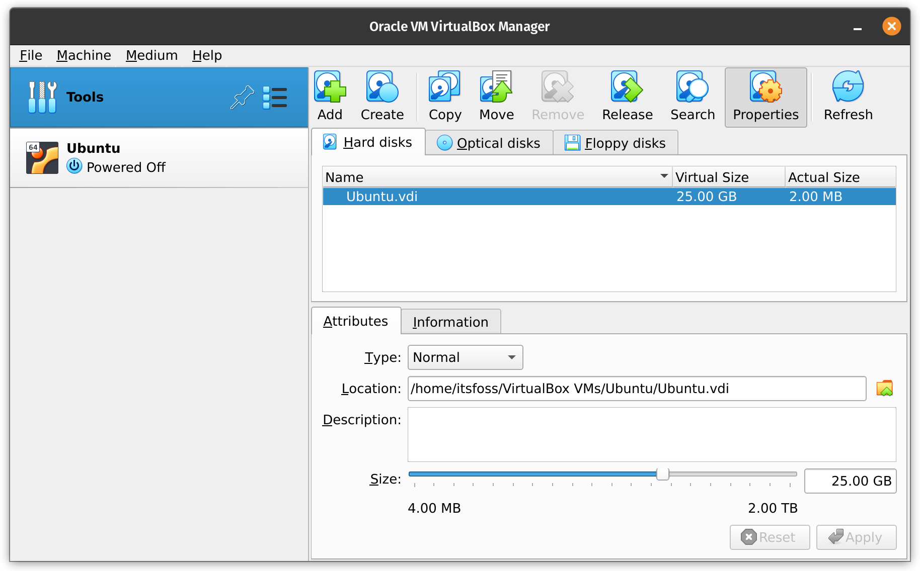 Change Configuration of Existing VirtualBox Virtual Machines