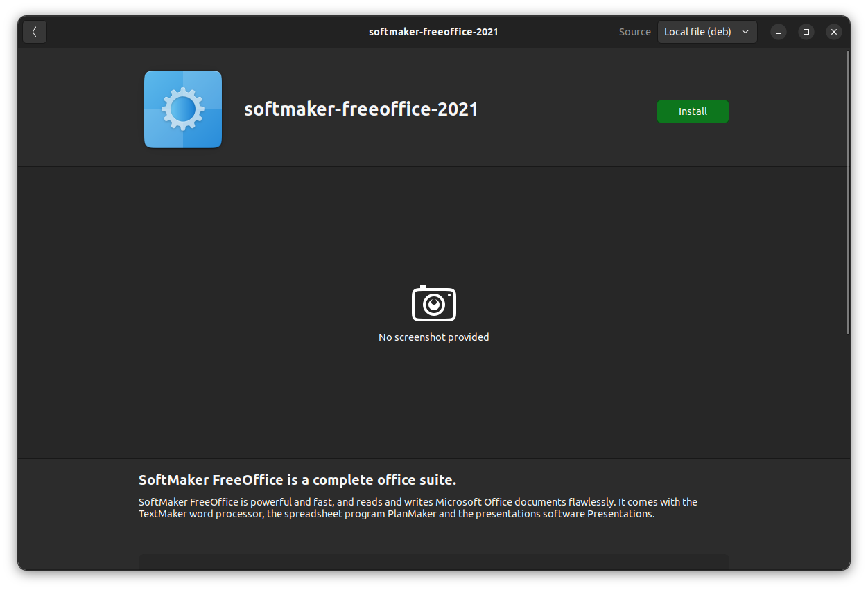 Install FreeOffice in Ubuntu