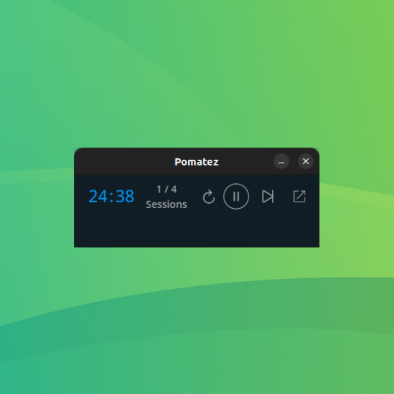a screenshot of pomatez compact mode