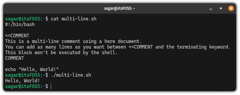 How to Add Comments in Bash Scripts