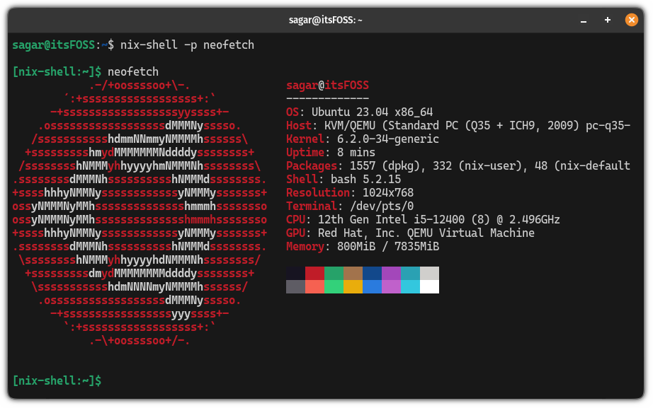 Use packages wihout installing them using the nix package manager