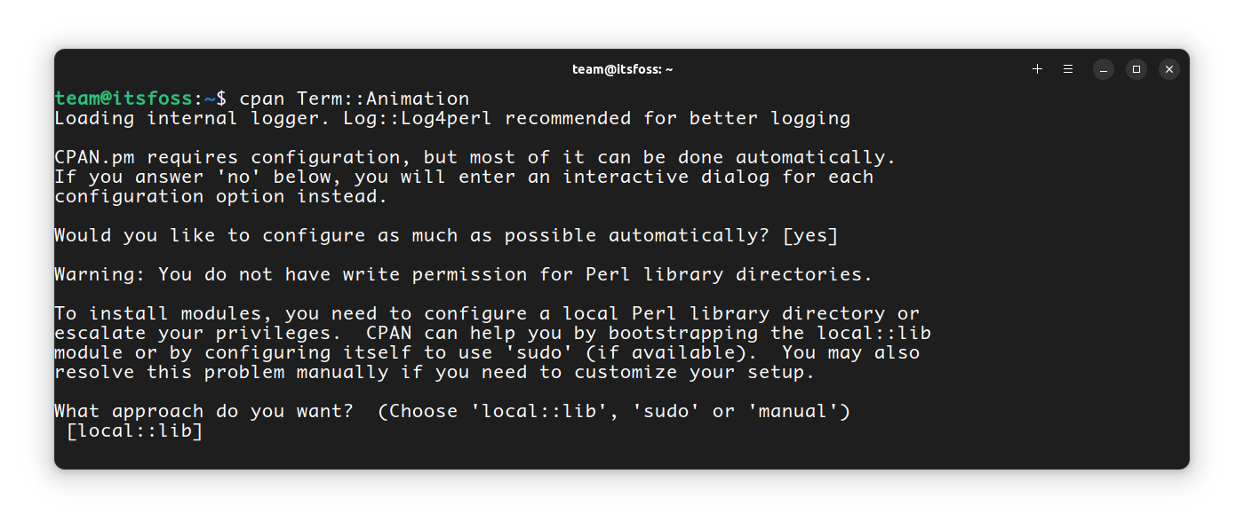 Automatic setting up of Animation Module