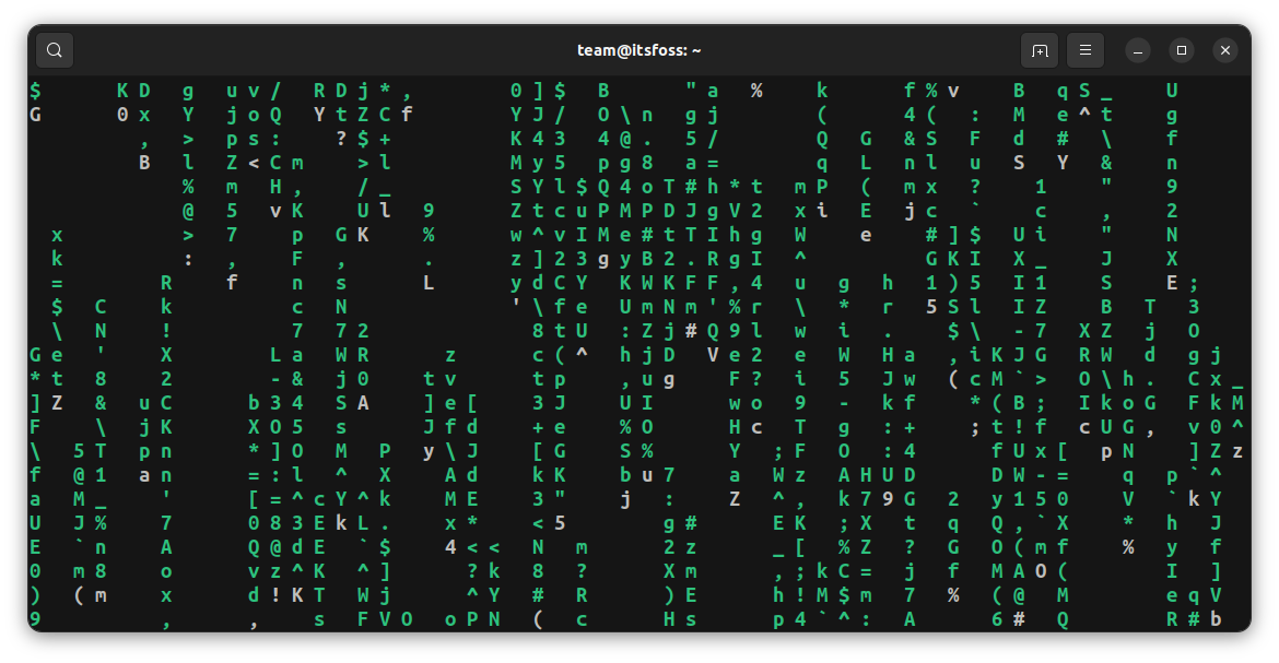 Cmatrix will show occasional bold letters if used with the capital letter B option.