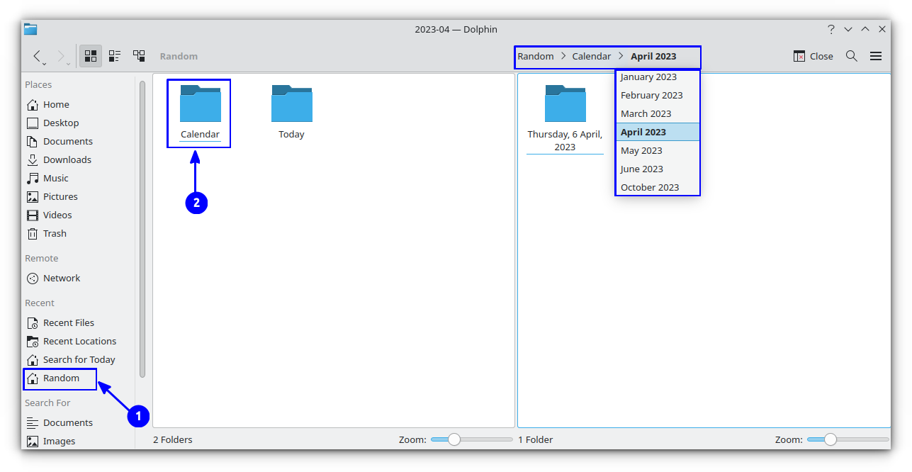 Arrange files as per timeline