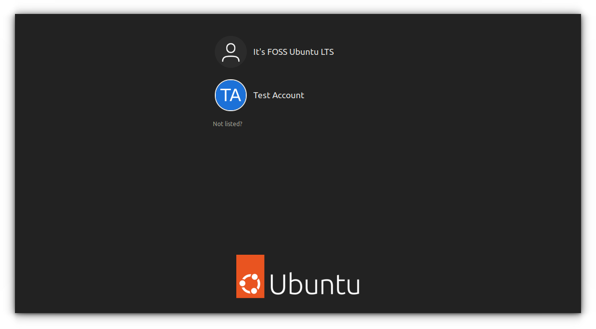 Choosing user at login in Ubuntu