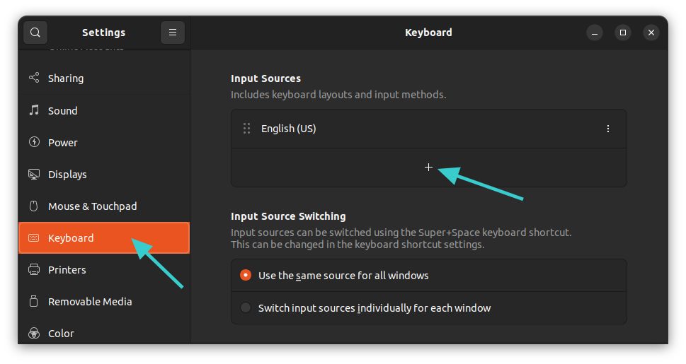 Change Keyboard Layout in Ubuntu