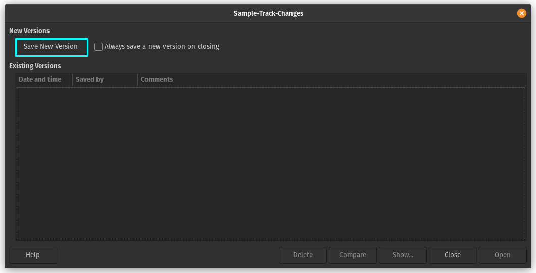Tracking Changes and Version Management with LibreOffice