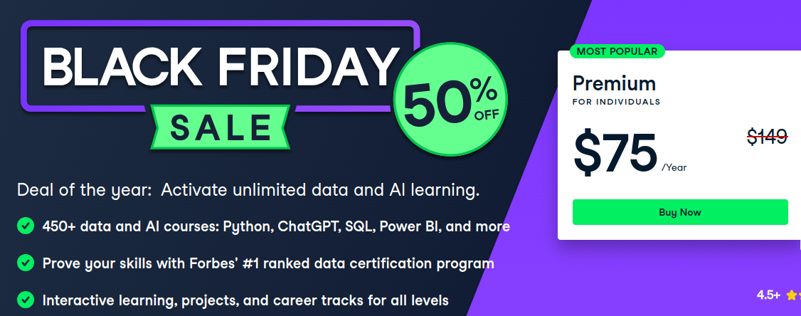 Datacamp Black Friday Offer